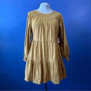 Old Navy Mustard Midi Dress